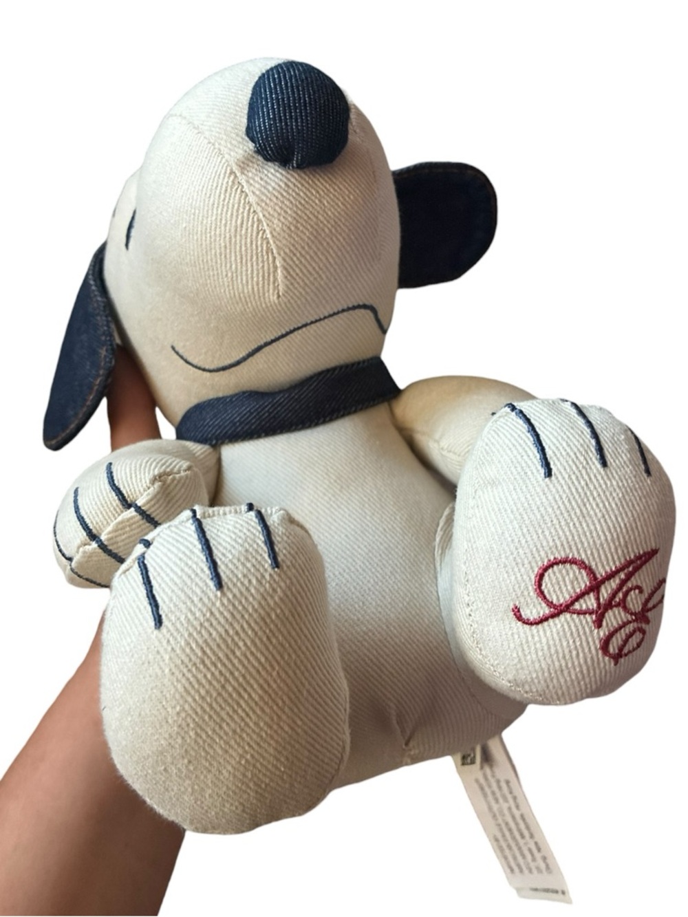 AE x‎ Peanuts Limited Edition Denim Snoopy Plush 8"